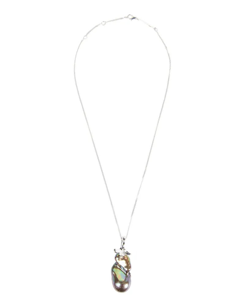 Loewe Aubergine Necklace Silver
