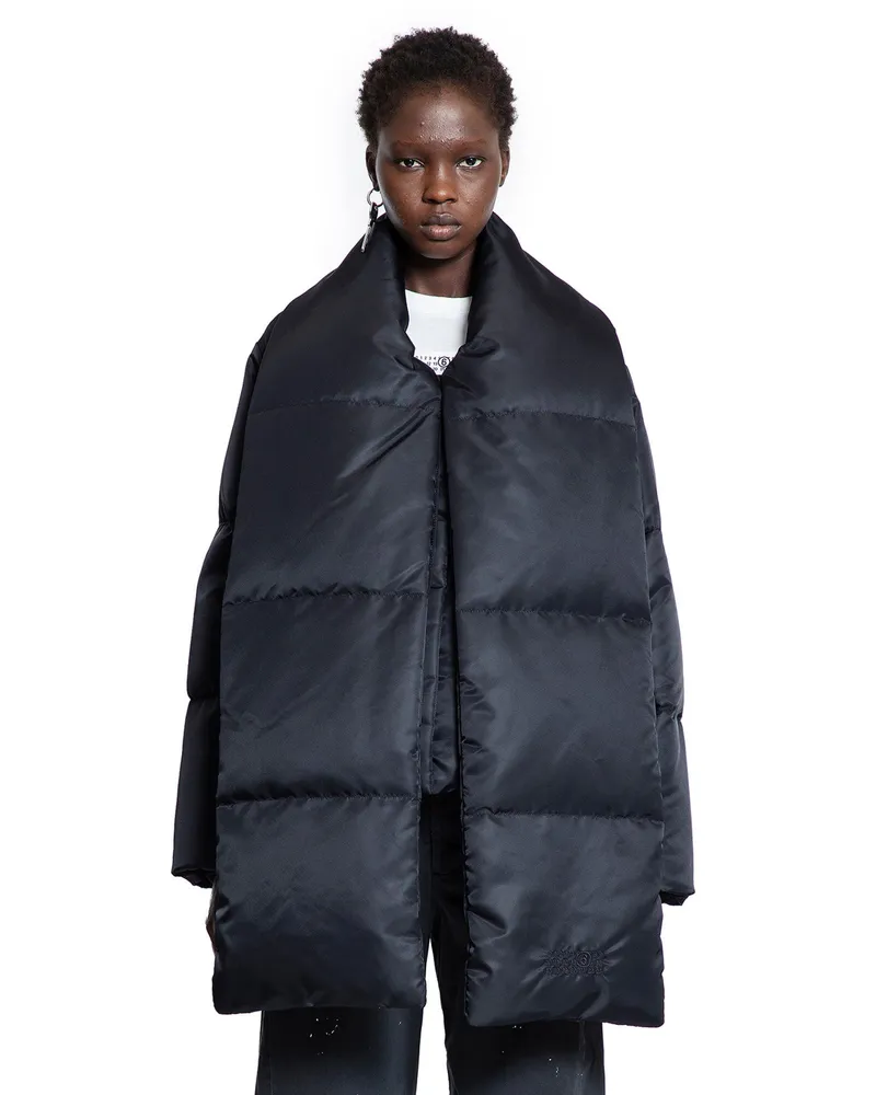 Maison Margiela Scarf Down Jacket Black