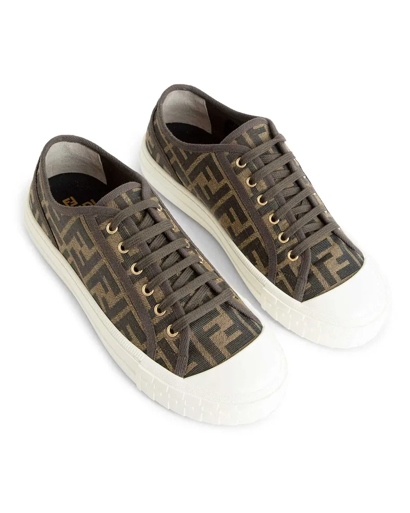 Fendi Domino Sneakers Brown