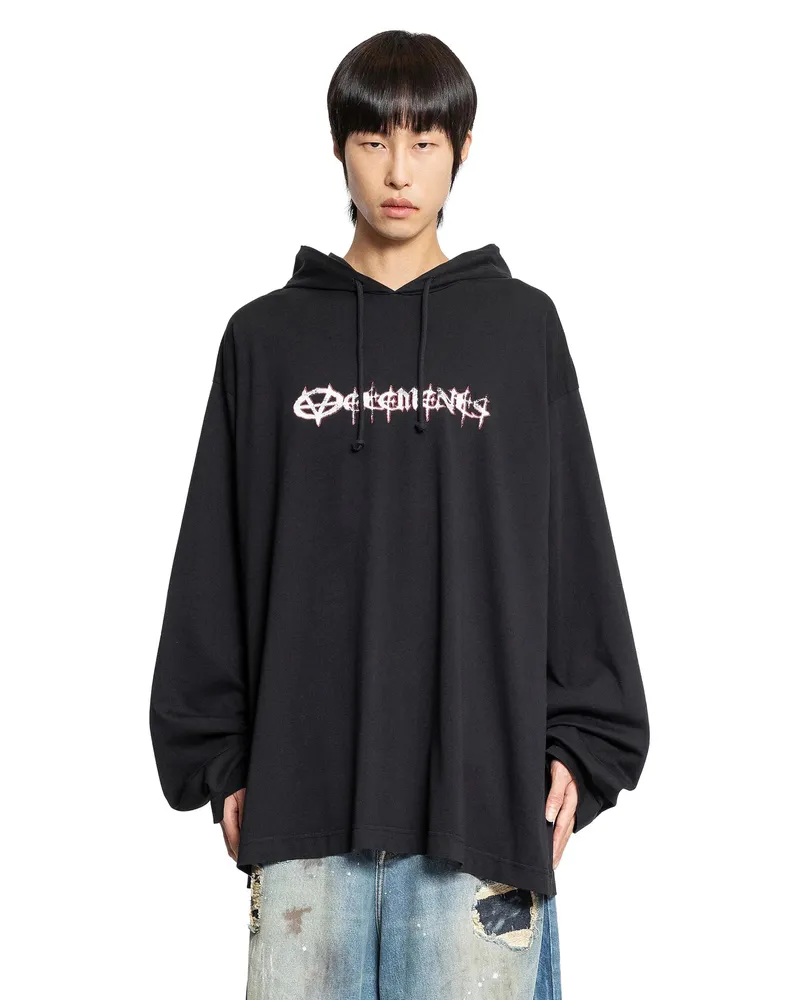 VETEMENTS Reaper Jersey Hoodie Black