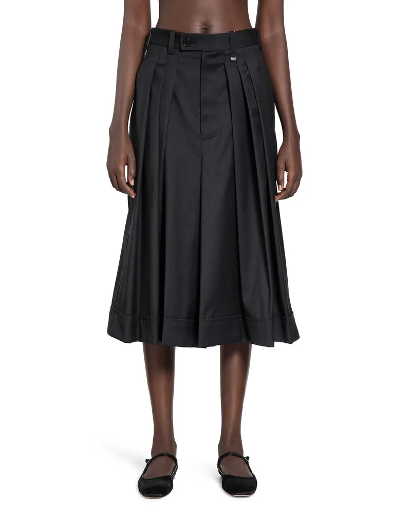 Vivienne Westwood Pleated Culotte Shorts Black