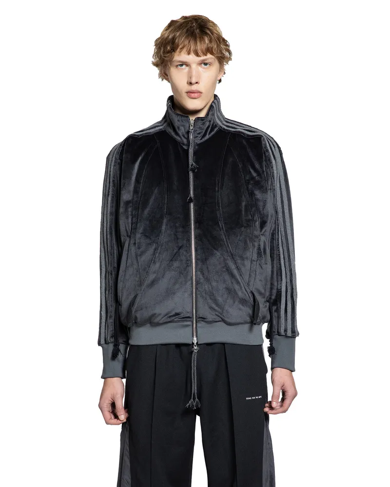 adidas SFTM Collaboration Velvet Track Jacket Black