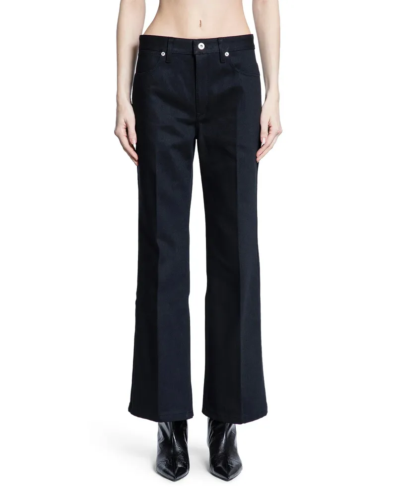 Jil Sander Flared Japanese Denim Jeans Black