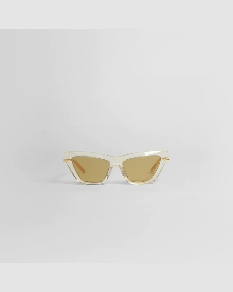 Bottega Veneta Classic Acetate Cat-Eye Sunglasses Yellow