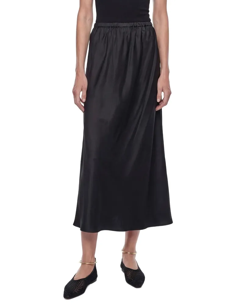 Jil Sander Fluid Viscose Skirt Black