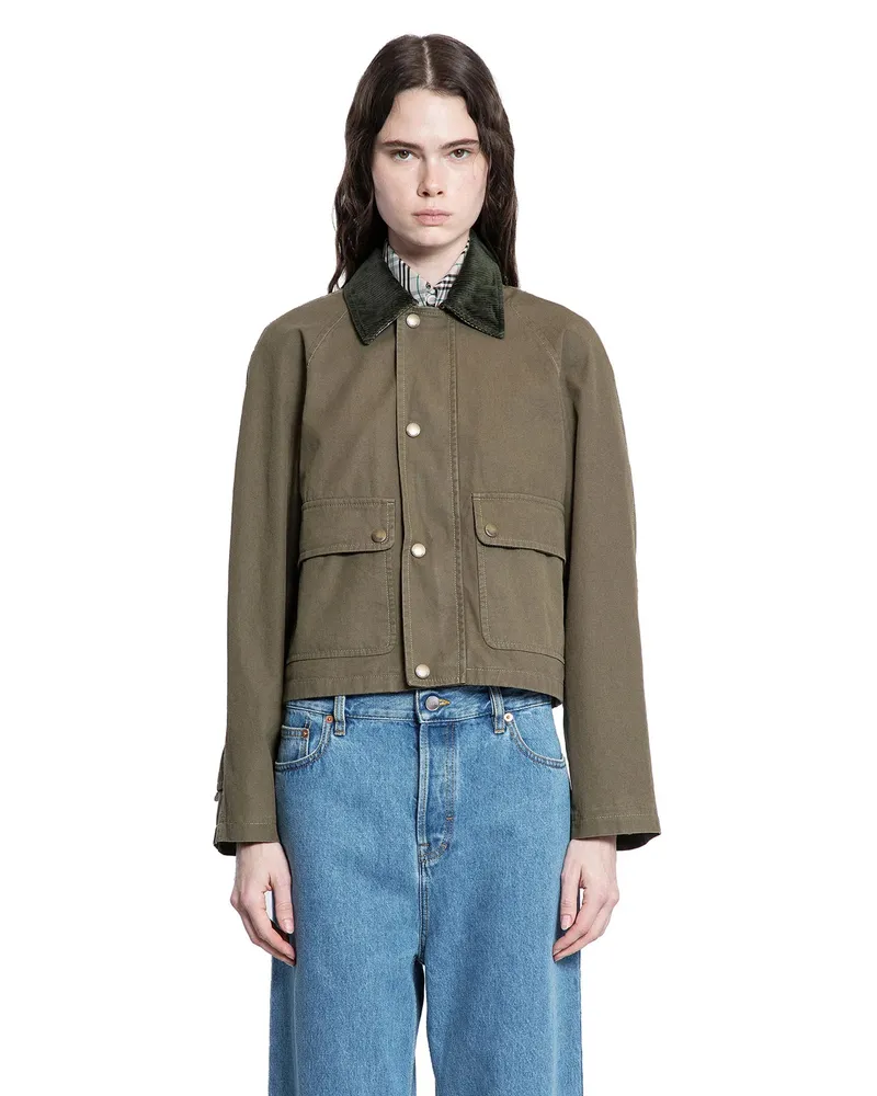 Burberry WOMAN GREEN JACKETS Green