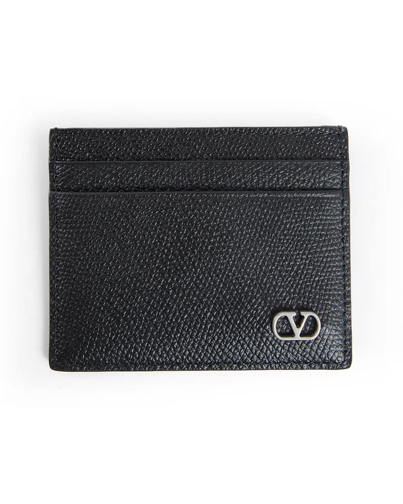 Valentino Garavani Vlogo Signature Card Holder Black