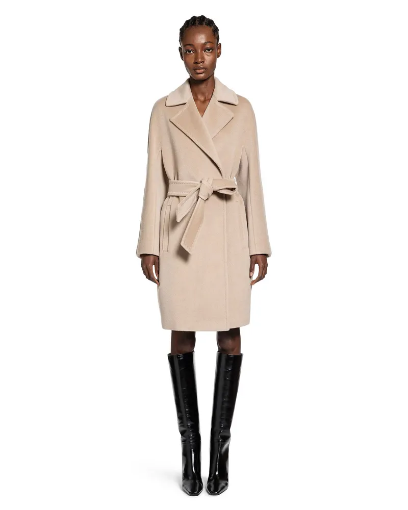 Max Mara WOMAN BEIGE COATS Beige