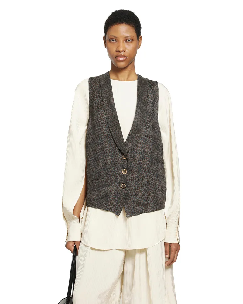 Uma Wang Jill Vest Blue