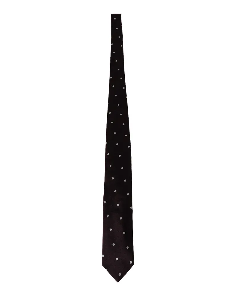 LARDINI Classic Silk Tie Red