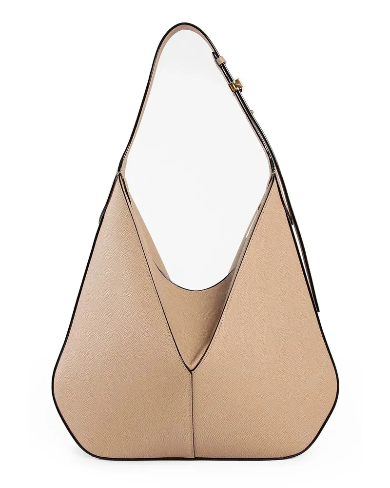 Valextra ViVi Hobo Bag Beige