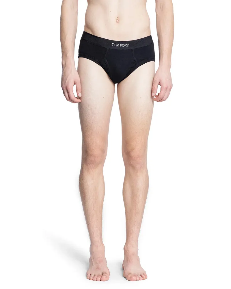 Tom Ford Cotton stretch jersey briefs Black