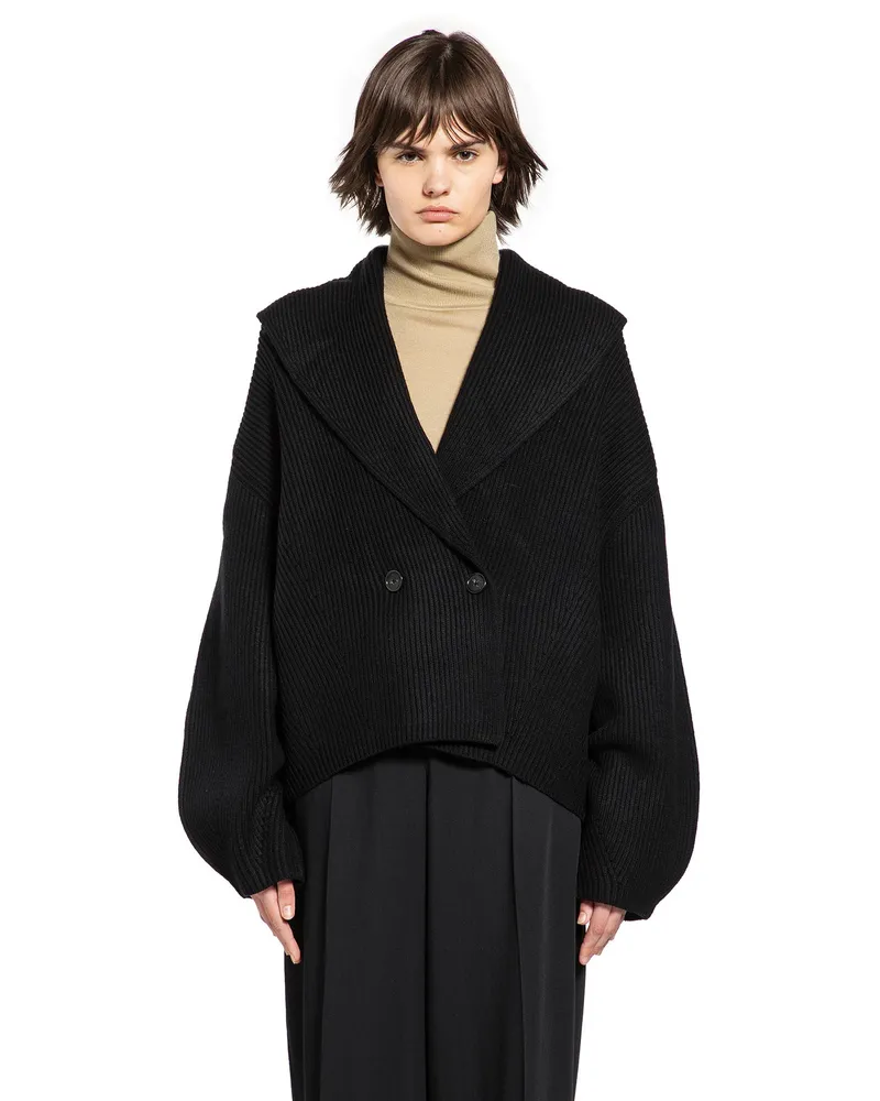 Totême Shawl-Lapel Cardigan Black