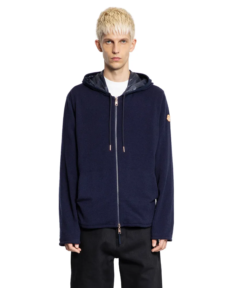 Moncler Gilga Farm Collaboration Reversible Hoodie Sweater Blue