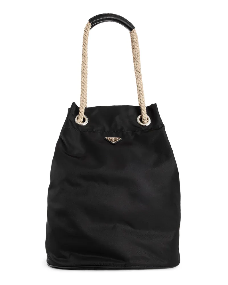 Prada Mariner Medium Re-Nylon Tote Bag Black
