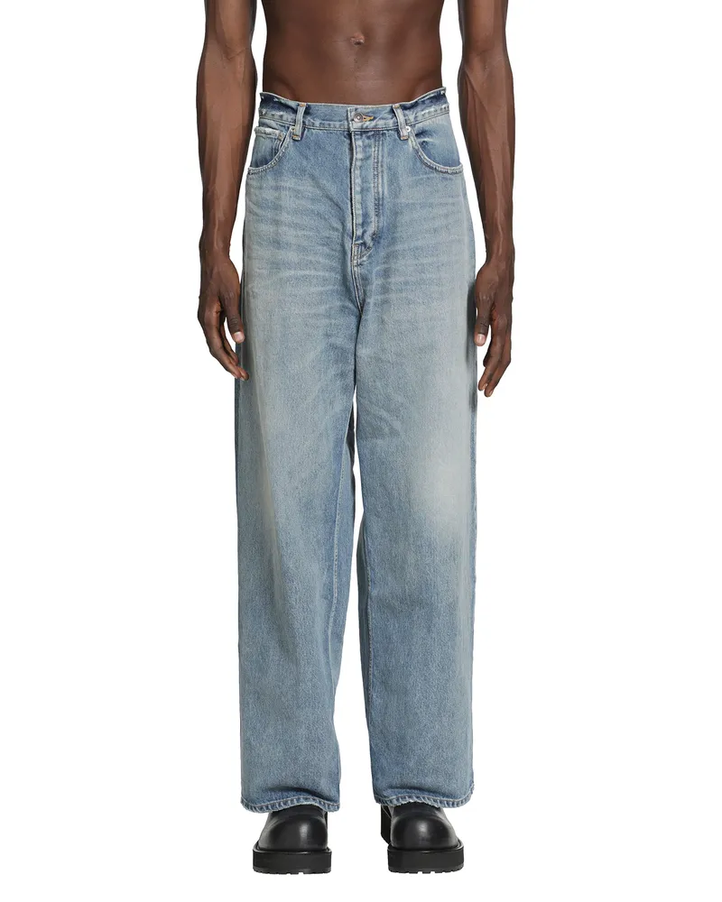 Balenciaga Baggy Fit Jeans Blue