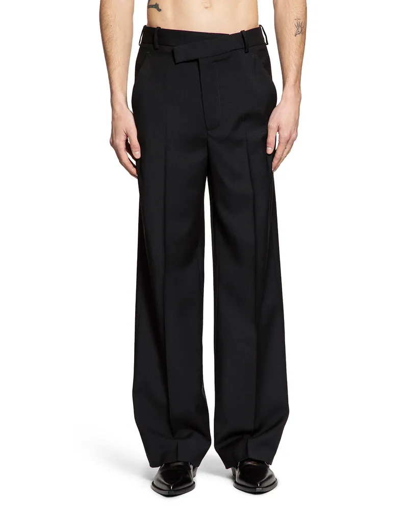 Ann Demeulemeester Cyrus Wool Trousers Black