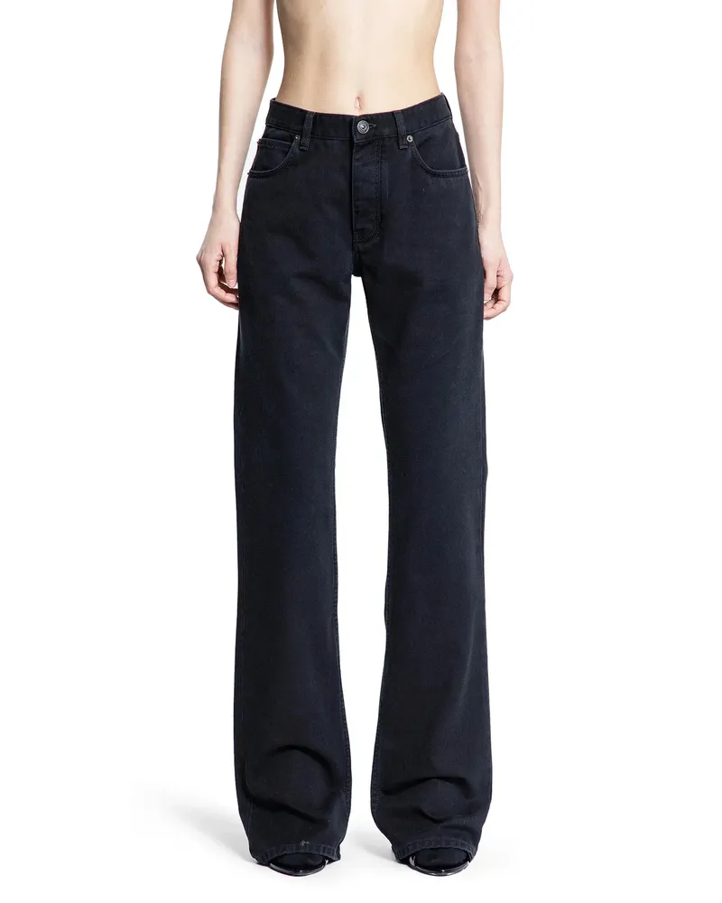 Balenciaga Straight Fit Jeans in Soft Italian Denim Black