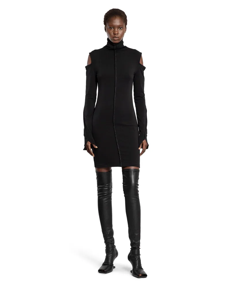 THOM KROM Abito Mini W D 46 con Cut-Out Black