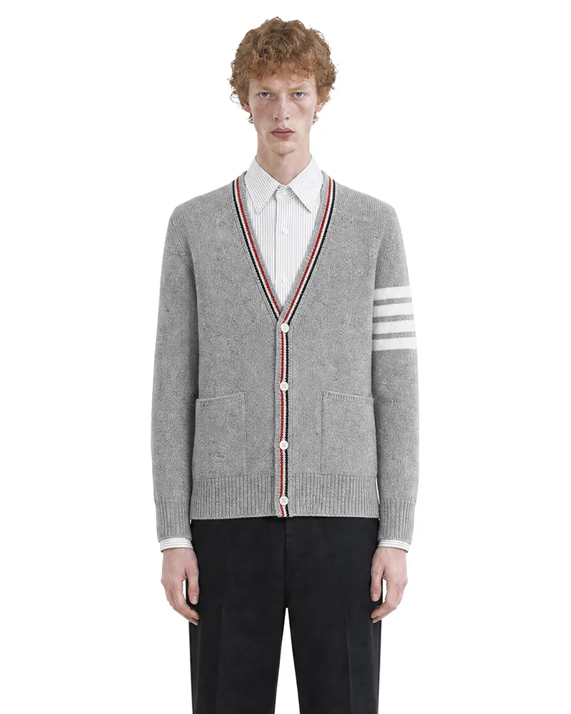Thom Browne Donegal Hector Cardigan Grey