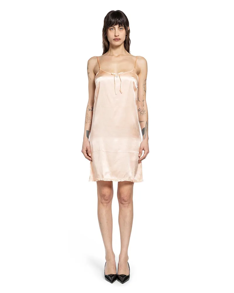 Prada Vintage Satin Slip Dress Pink