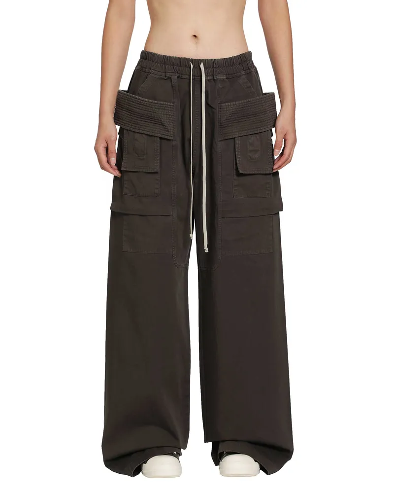 DRKSHDW by Rick Owens Tower Creatch Cargo Drawstring Brown