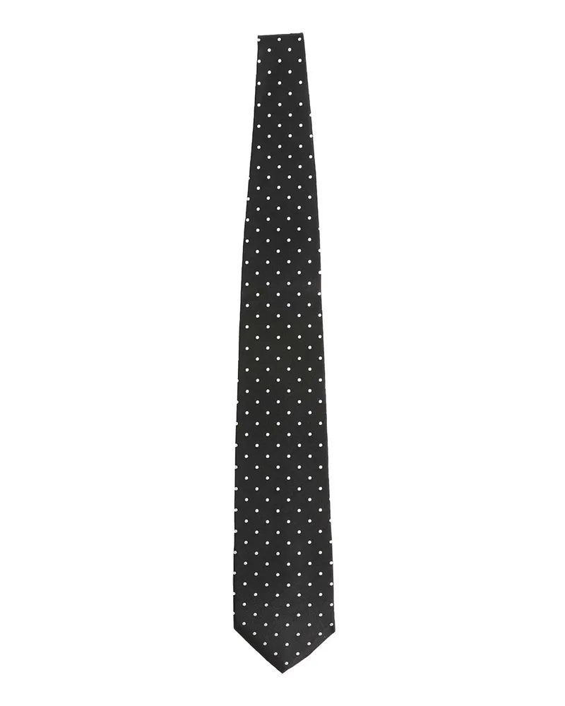 Junya Watanabe Polkadot Silk tie Black&white