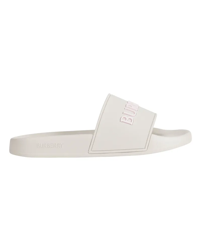 Burberry Logo Slides Beige