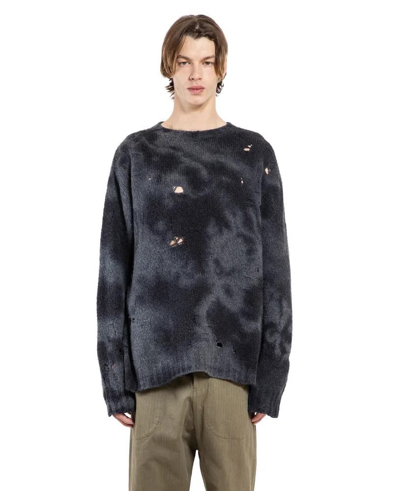 Uma Wang Round Neck Sweater Blue