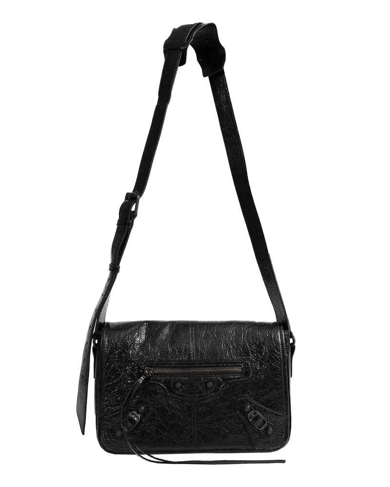 Balenciaga Le City Flap Messenger Small Bag Black