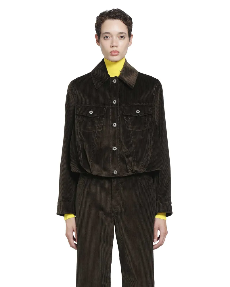 Loewe Cotton Corduroy Jacket Brown