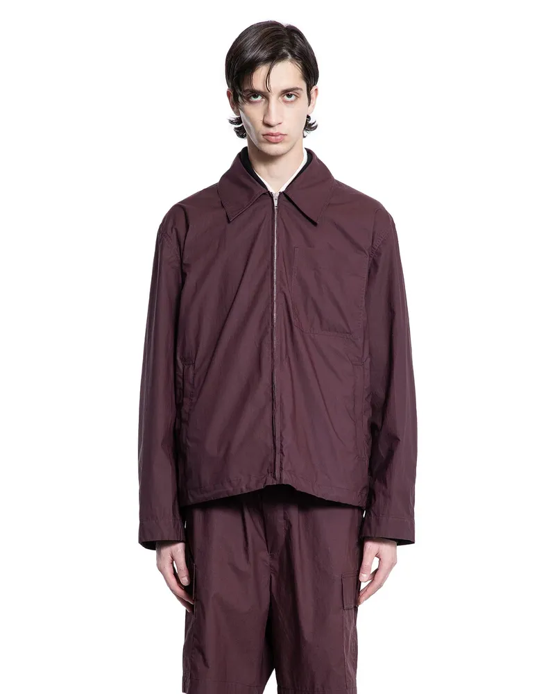 Bottega Veneta Resinated Cotton Blouson Purple