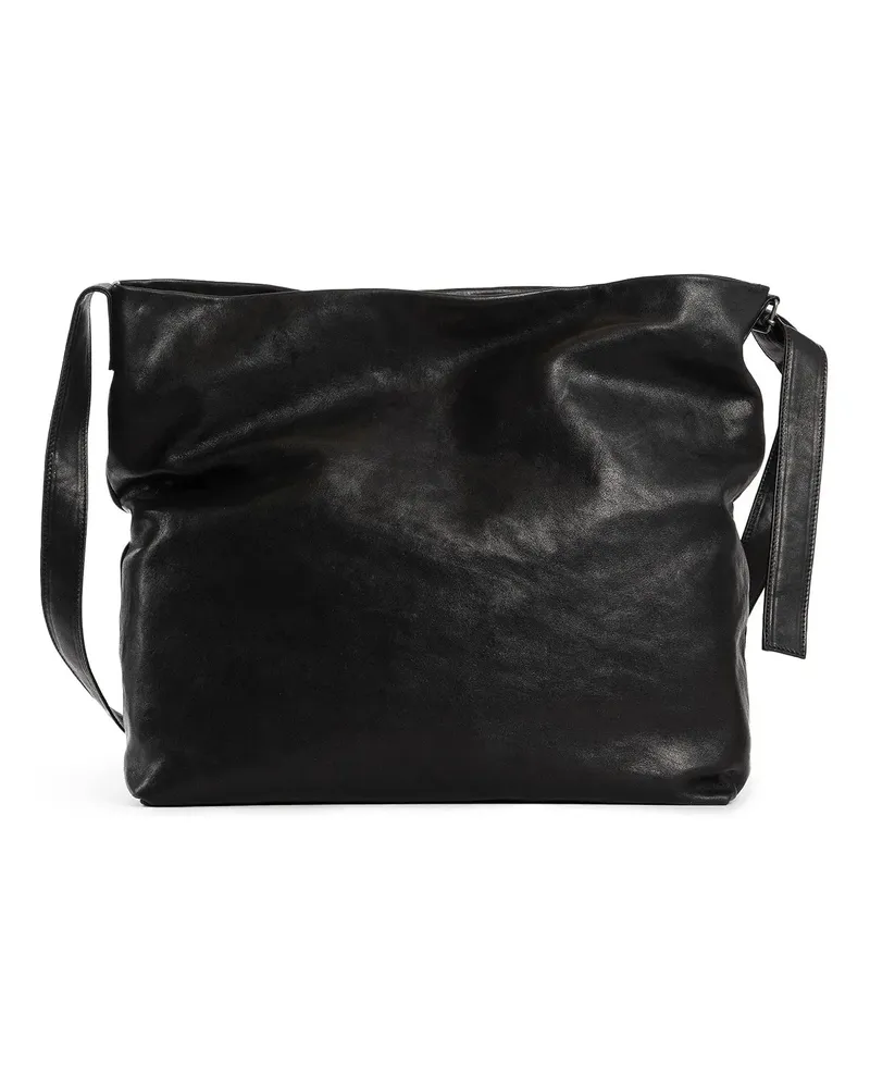 Ann Demeulemeester Tosh large soft shoulder bag Black