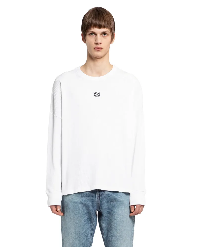 Loewe Anagram Long Sleeve T-Shirt White