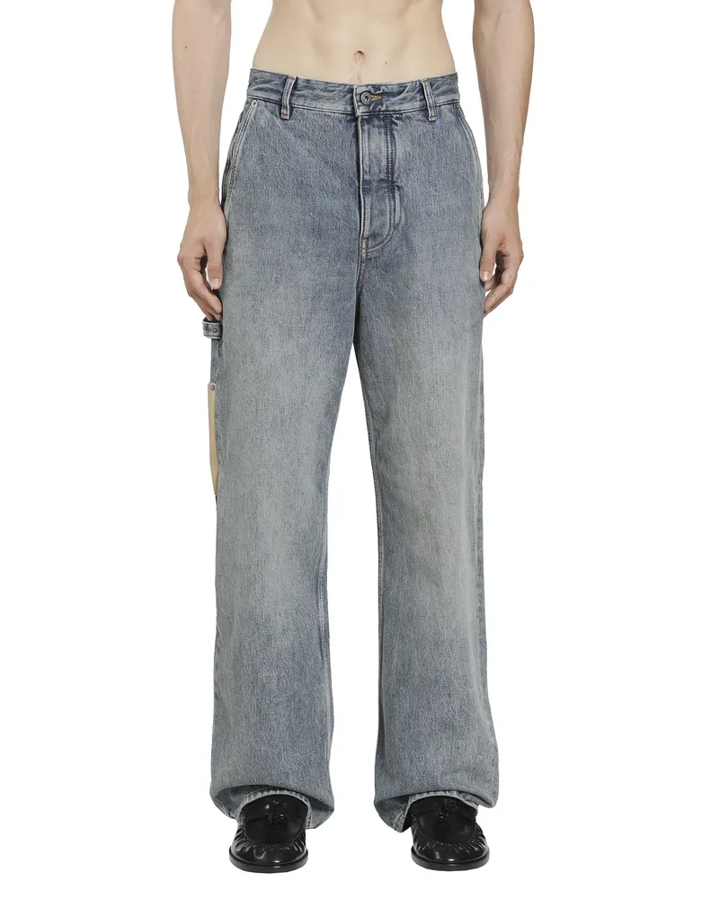 Loewe Washed Denim Jeans Blue