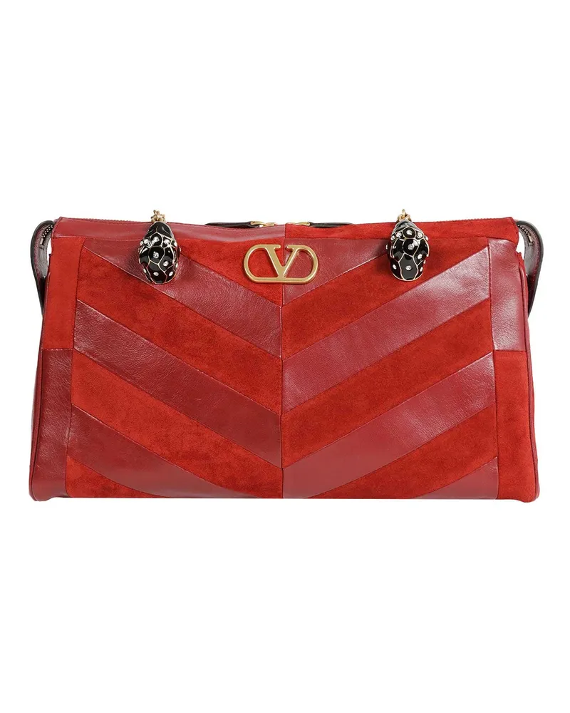 Valentino Garavani Panthea Medium Shoulder Bag Red