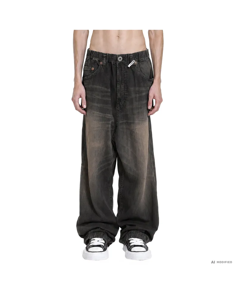 MIHARAYASUHIRO Light OZ Wide Denim Pants Black