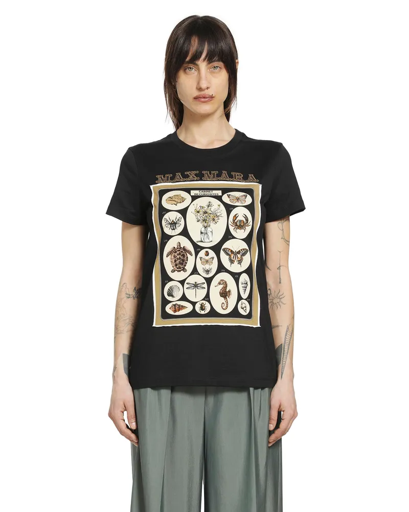 Max Mara Cotton Jersey T-Shirt Black