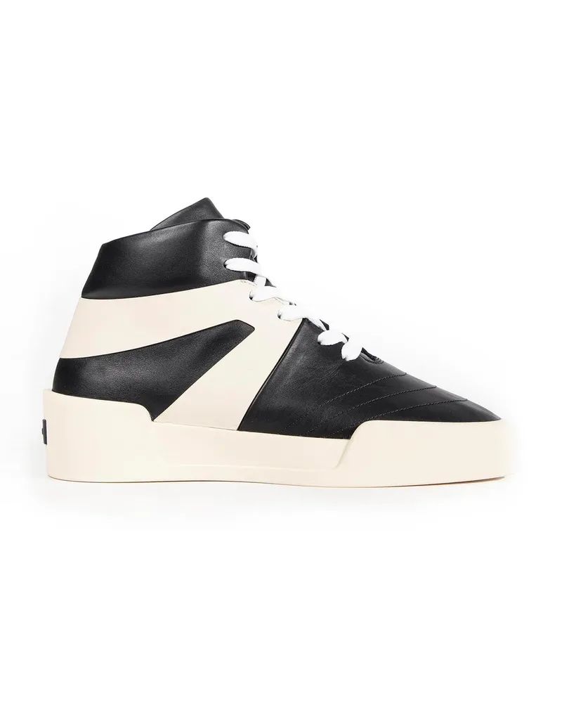 Fear of God Basketball Leather High Top Sneakers Black&white