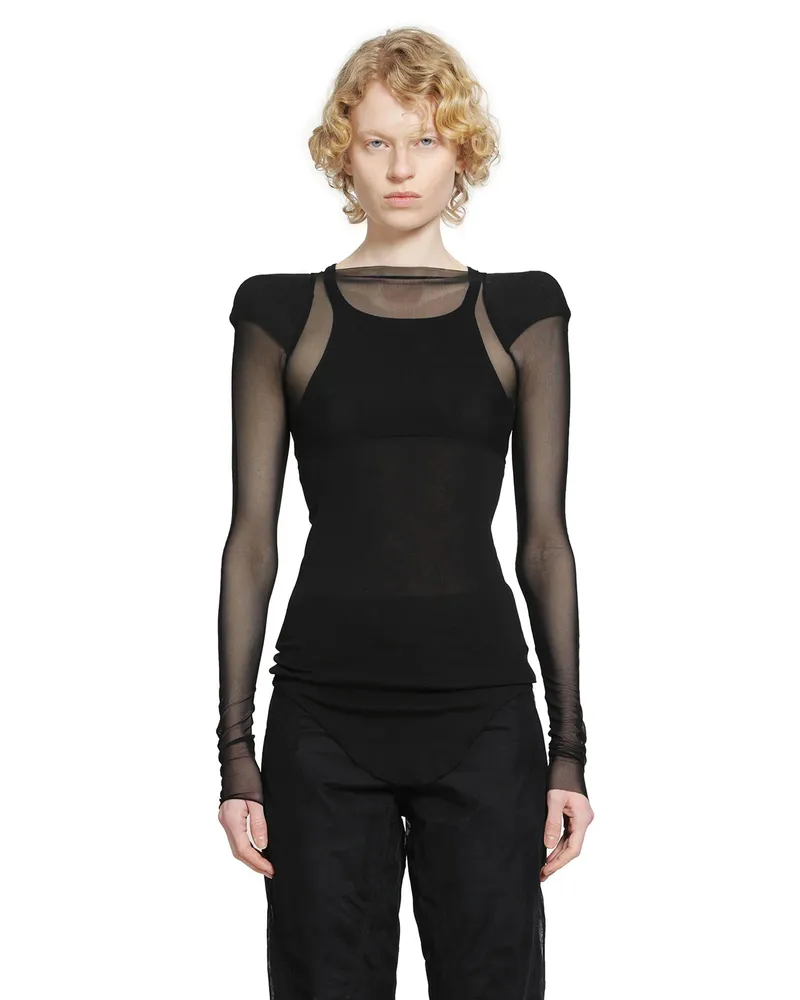 Rick Owens Temple Helm Top Black