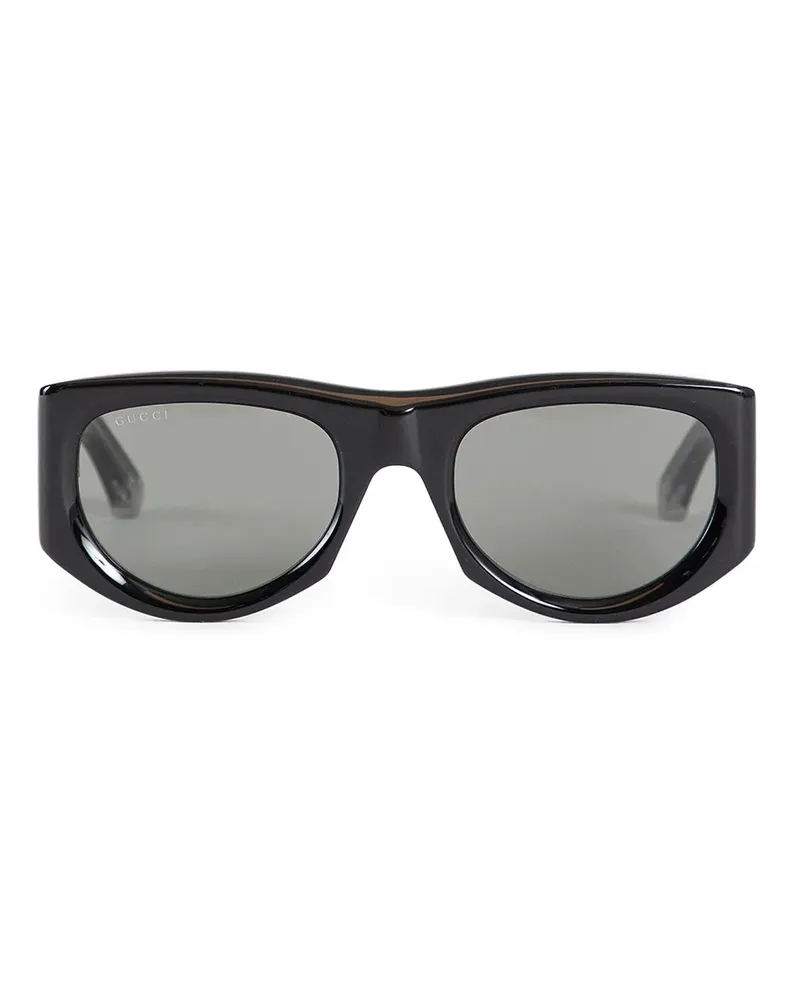 Gucci Occhiali da sole con montatura rettangolare Black