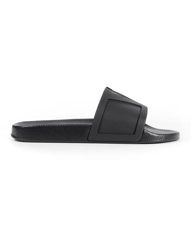 Valentino Garavani Coolside Rubber Slides Black