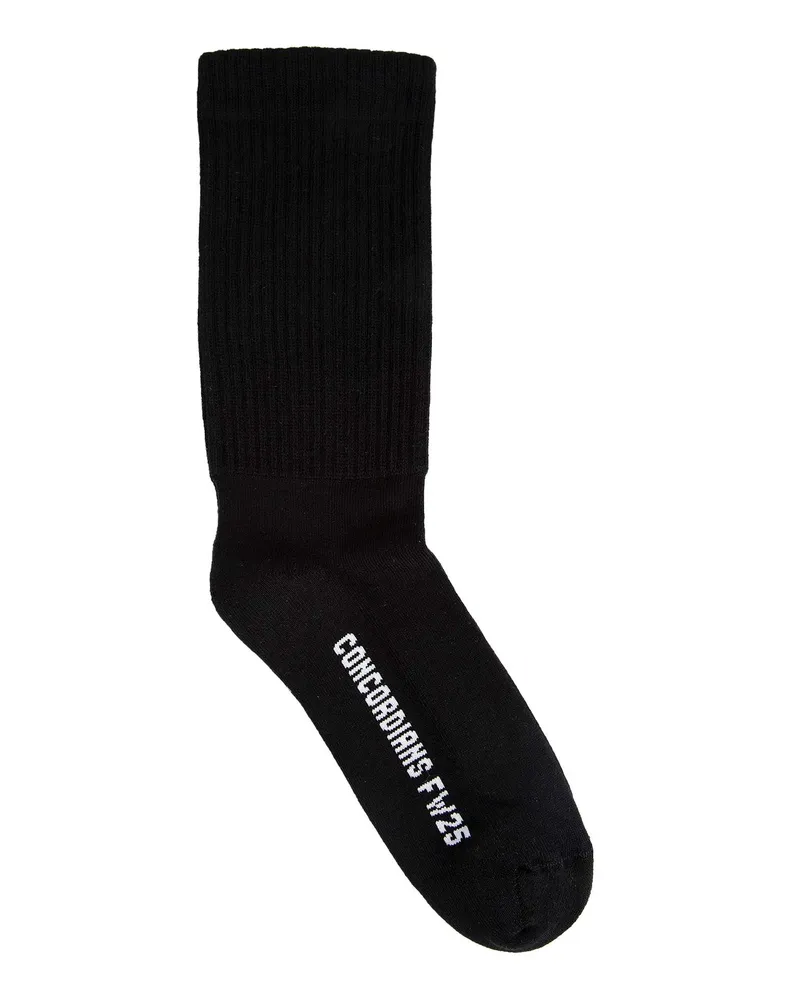 Rick Owens Concordians Mid Calf Socks Black