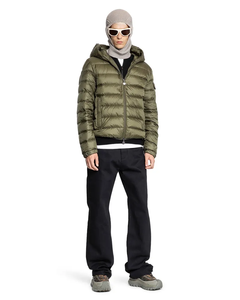 Moncler Najan Hooded Short Down Jacket Green