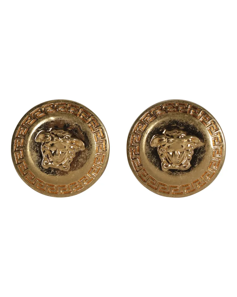 Versace Tribute Medusa Earrings Gold