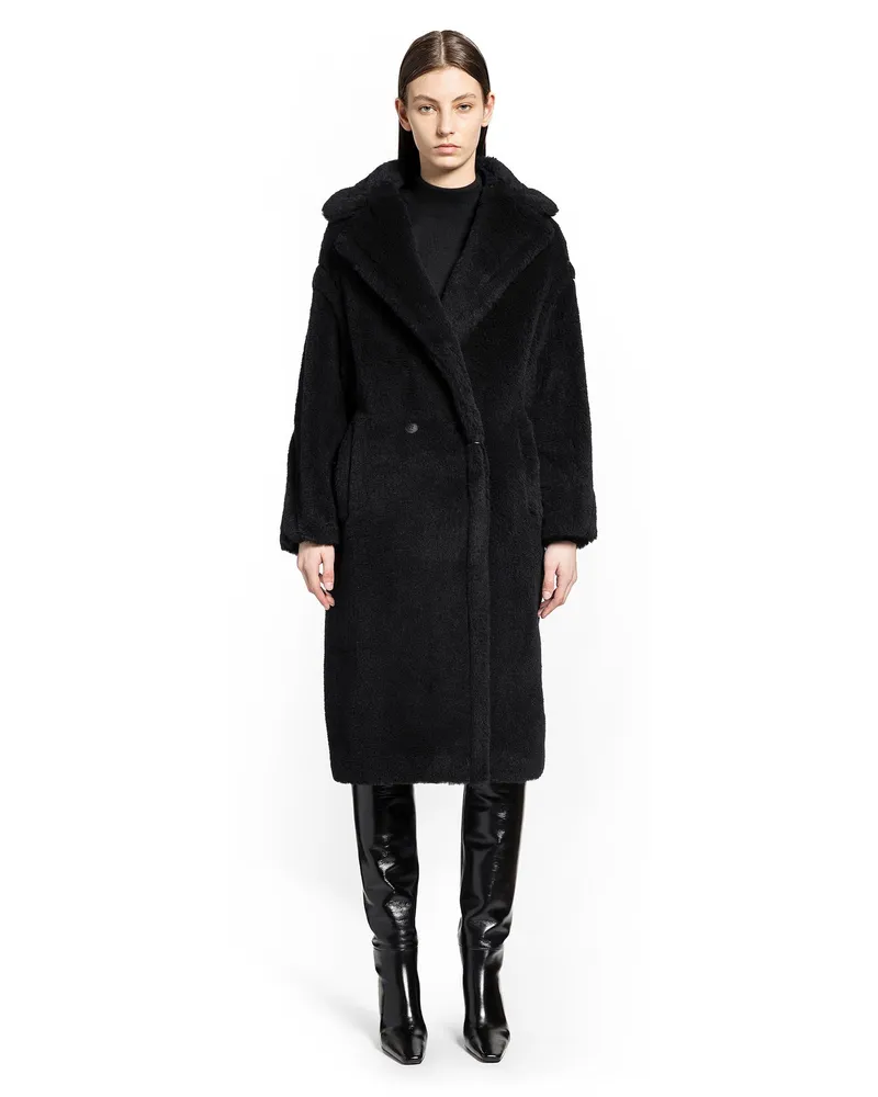 Max Mara Teddy Bear Icon Coat Black