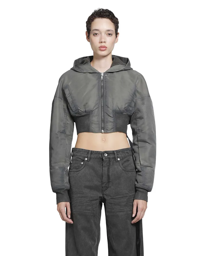 DRKSHDW by Rick Owens Tower Cropped Flight Vest Grey