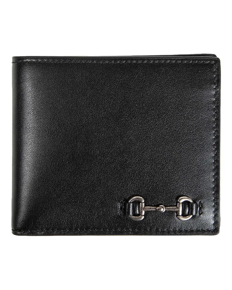 Gucci Leather Horsebit Wallet Black
