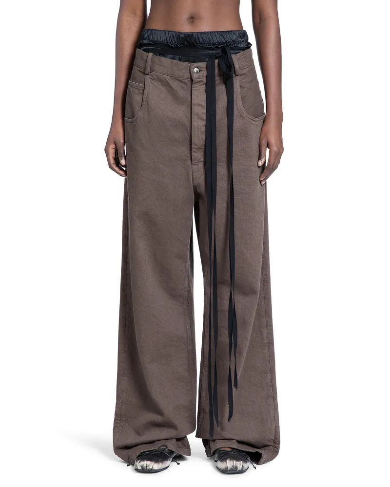 Ann Demeulemeester Polly 5 Pocket High Comfort Jeans Brown