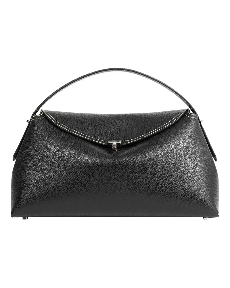 Totême T-Lock Top Handle Bag Black
